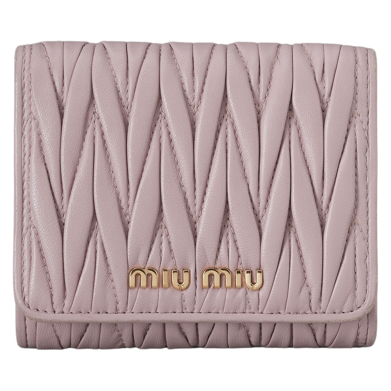 MIU MIU(USED)미우미우 5MH016 마틀라세 반지갑